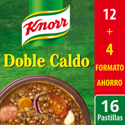 Caldo doble en pastillas s/gluten s/lactosa Knorr 12+4 unidades