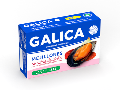 Mejill&oacute;n en salsa de vieira Galica 69g