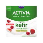 Kéfir cremoso y suave con sabor a fresa y frambuesa Danone 100 gramos