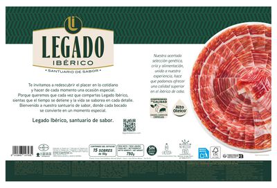 Malet&iacute;n Jam&oacute;n Cebo Ib&eacute;rico 50% Legado 15X50G