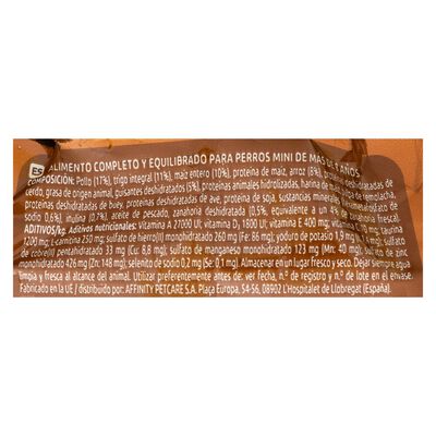 Pienso perro Ultima razas mini senior 1,5kg