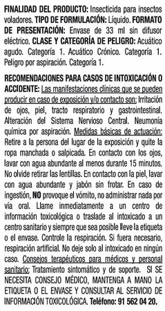 Insecticida el&eacute;ctrico recambio Lanta para mosquitos