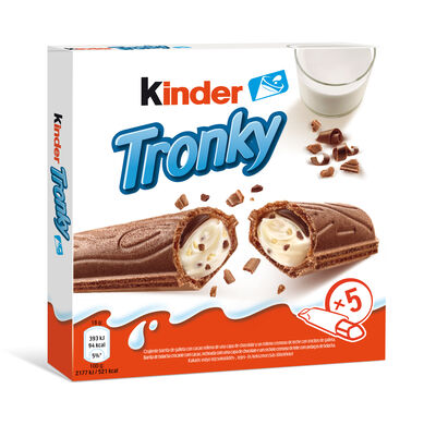 Barrita rellena galleta de chocolate Kinder 5 unidades
