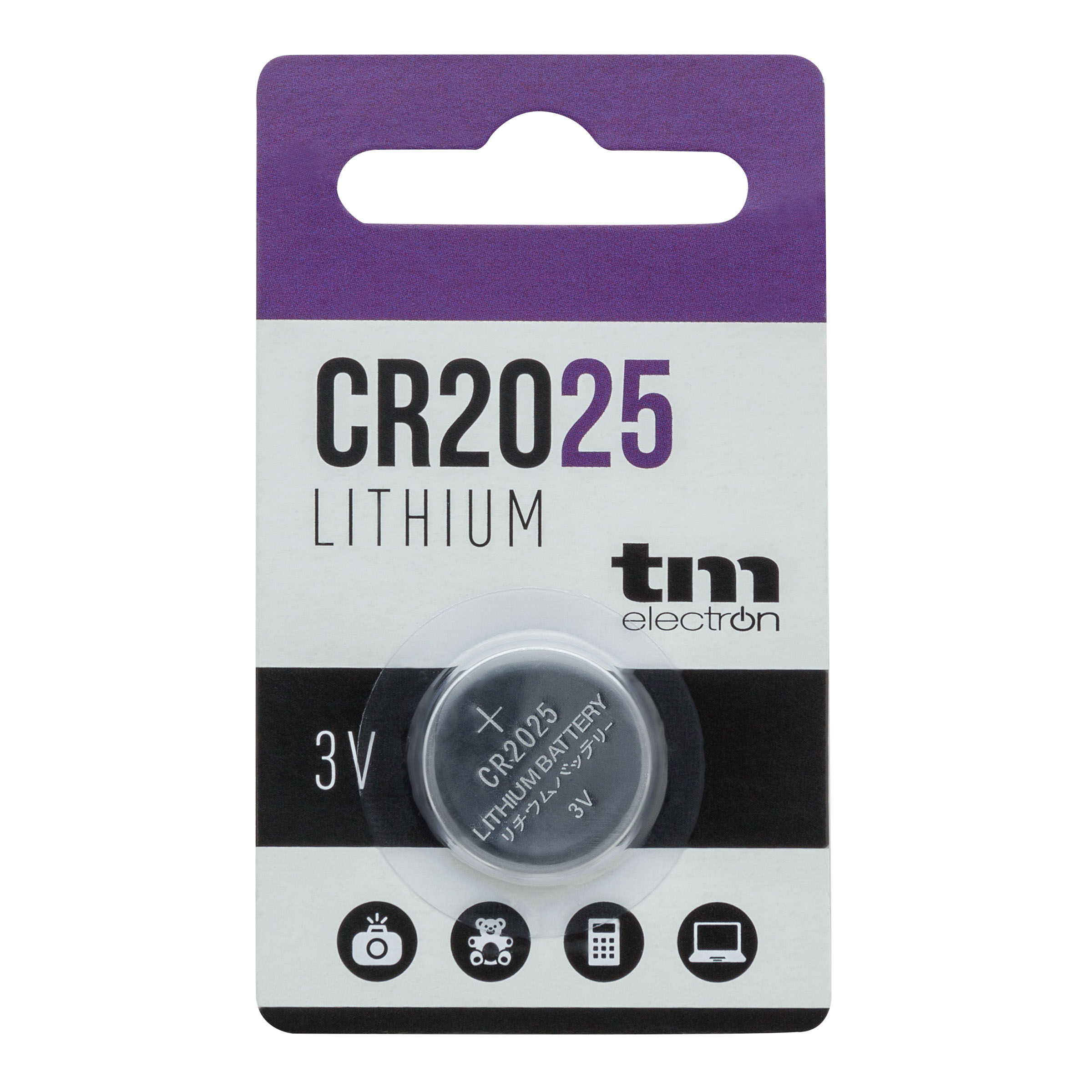 Pila botón litio Tm CR2025 3V