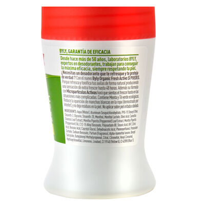 Desodorante en roll-on Byly 50ml organic fresh activo