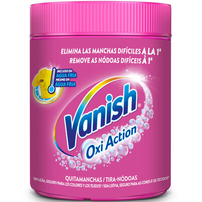 Quitamanchas en polvo Vanish bote 450g oxiaction
