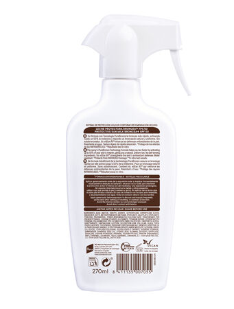 Leche solar spray Ecran 270 ml FP50 Broncea+
