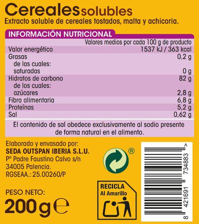 Cereales solubles Alipende 200g