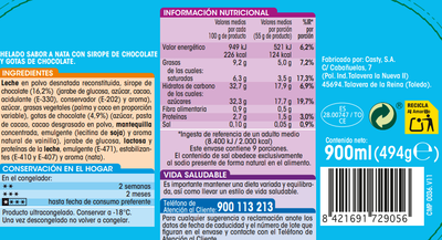 Helado en tarrina Alipende 900ml stracciatella