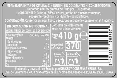 Mermelada extra Alipende 410g ciruela