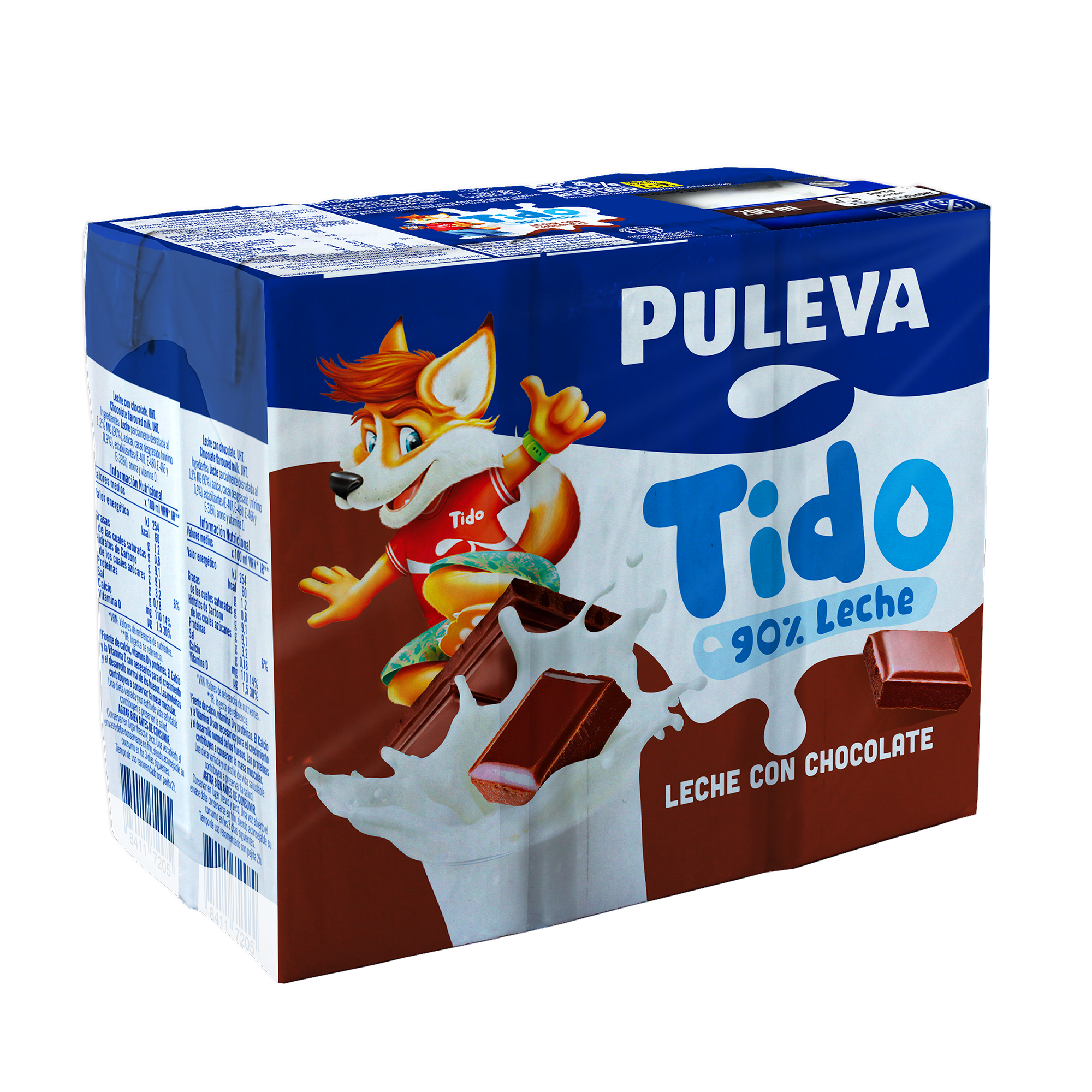 Batido Puleva 200ml pack 6 cacao