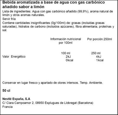 Agua con gas sabor lim&oacute;n Maison Perrier 50cl