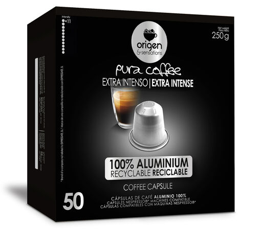 Café extra intenso Origen&Sensations 50 cápsulas