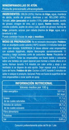Mini empanadilla Alipende 500g atún