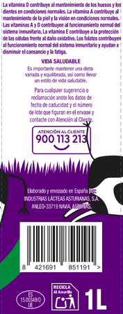 Leche sin lactosa Alipende 1l semidesnatada
