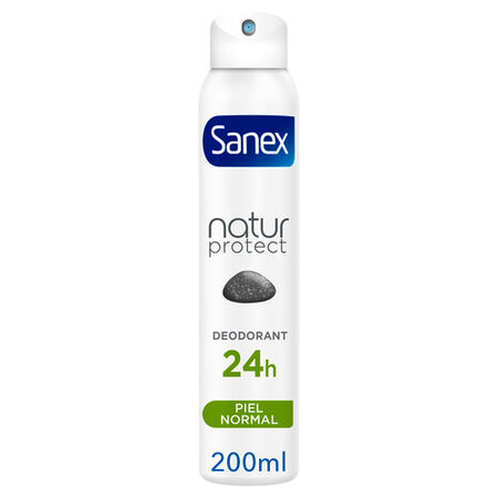 Desodorante spray Sanex Natur Protect piel normal 24h con piedra de alumbre 200ml