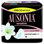 Compresas con alas Ausonia sensitive 14 uds normal