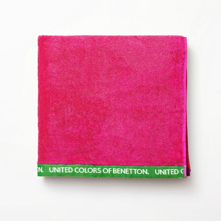 Toalla para la playa Benetton Fucsia 90x160