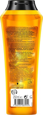 Champu Gliss 250ml Oil Nutritive Nutritivo Cabello Muy Seco, Áspero Y Quebradizo