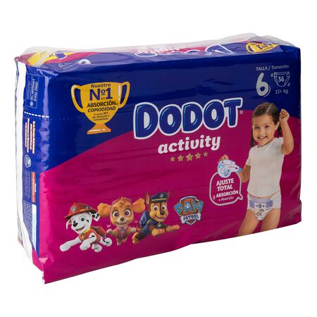 Pañal Dodot Activity 36U Talla 6  + 13 Kg