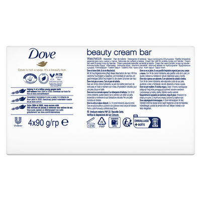 Jabon pastilla Dove 90gr 4 unidades