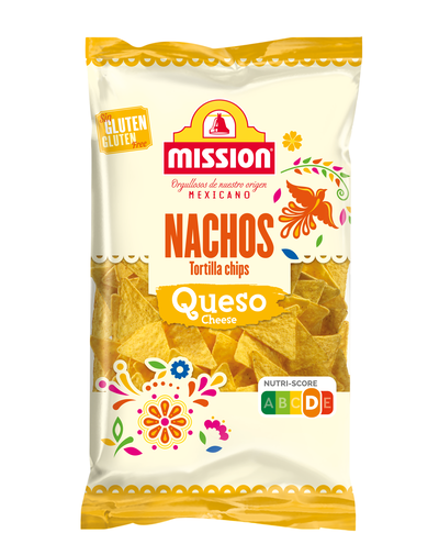 Nachos con queso Mission 200g