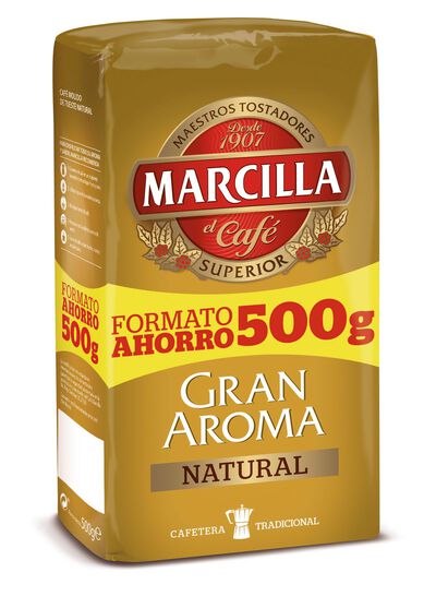 Caf&eacute; molido Marcilla 500g natural