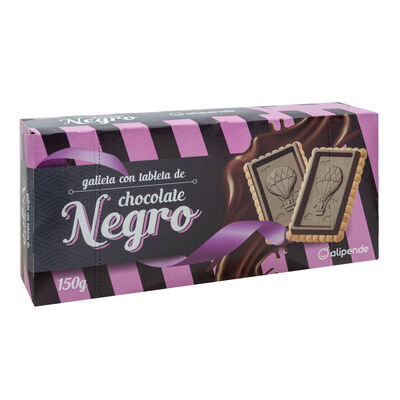 Galletas de chocolate negro tableta Alipende 150g