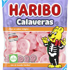 Golosina calaveras rellenas sabor fresa Haribo 100g
