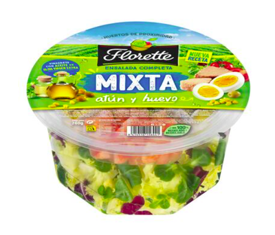 Ensalada mixta con atún y huevo Florette 260g