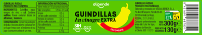 Guindillas en vinagre sin gluten Alipende 130g