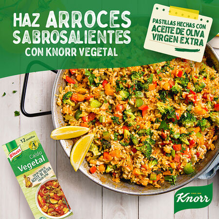 Caldo en pastillas vegetal sin gluten Knorr 12u
