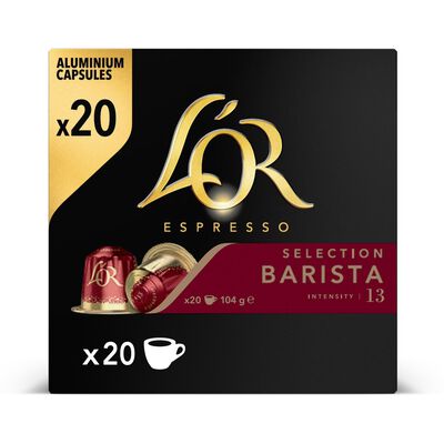 Caf&eacute; espresso barista intensidad 13 L&acute;or 20 c&aacute;psulas