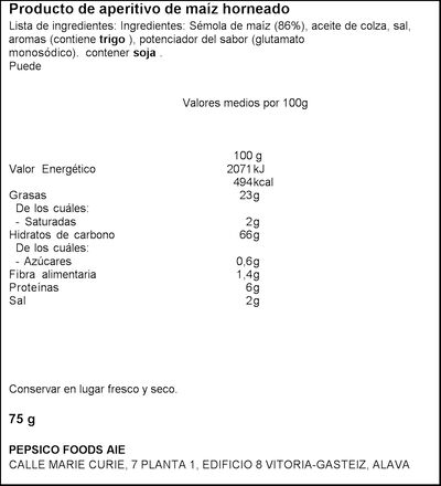 Snack de Patata sabor Queso Cheetos Gustosines 75g