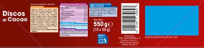 Discos Alipende 550g al cacao