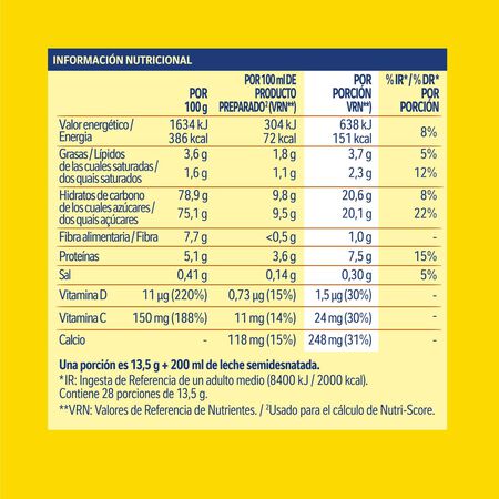 Cacao instantáneo sin gluten Nesquik 390g