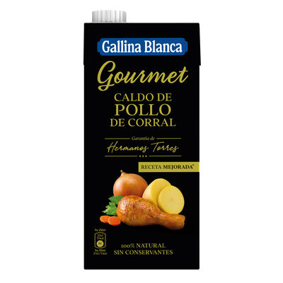 Caldo gourmet con pollo de corral Gallina Blanca 1l