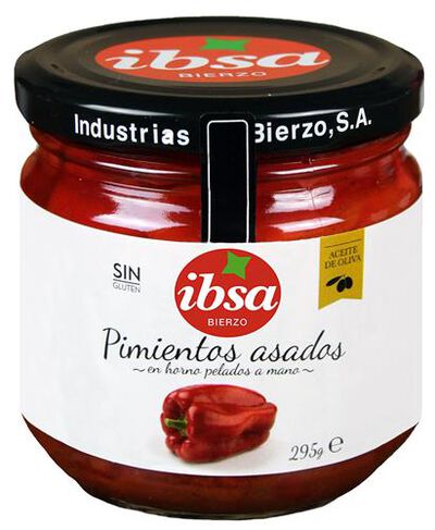 Pimientos asados sin gluten Ibsa 295g
