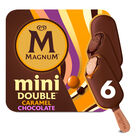 Helado Magnum mini double caramelo y chocolate con leche 6 unidades