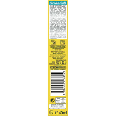 Tratamiento facial Garnier Pure Active Fluido UV Diario con BHA + Niacinamida FPS50+