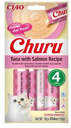 Alimento para gato snack Churu 4ud atun-salmón