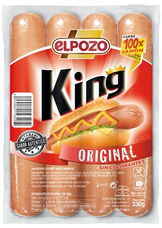 Salchicha king upp ELPOZO 330gr maxi original