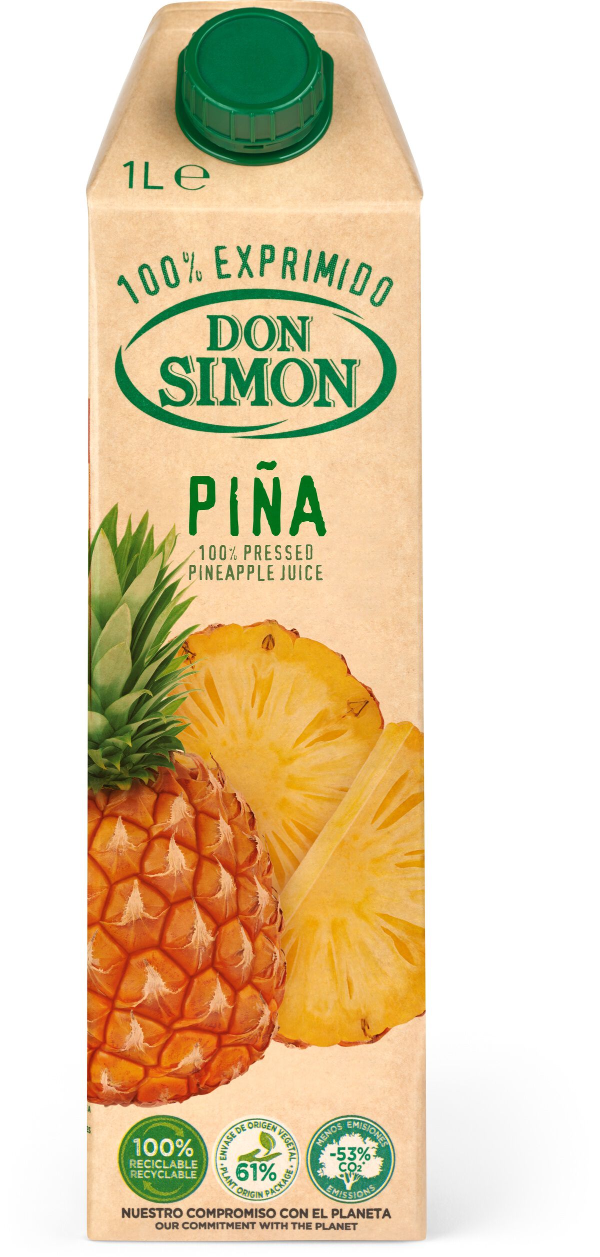 Zumo de piña 100% exprimido Don Simón 1l