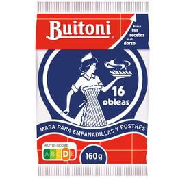 Masa oblea para empanadillas y postres Buitoni 16 obleas 160.1 g