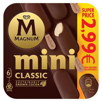 Helado Magnum mini classic 6 uds