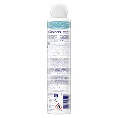 Desodorante spray Advanced Protection Rexona 200 ml invisible aqua