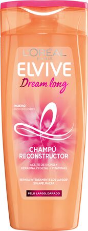 Champú reconstructor Elvive 380ml dream long para cabello largo