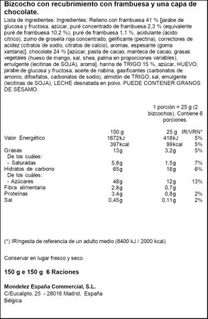 Galleta de frambuesa Pims Fontaneda 150g