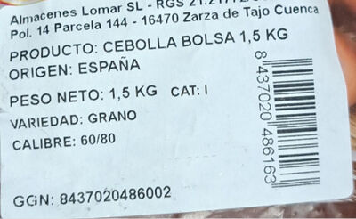 Cebolla malla 1,5kg