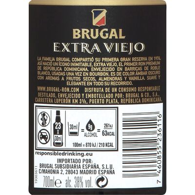 Ron extraviejo Brugal 70cl